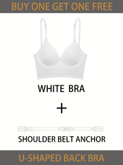 Solid T Shirt Bra Push Up Women's Lingerie