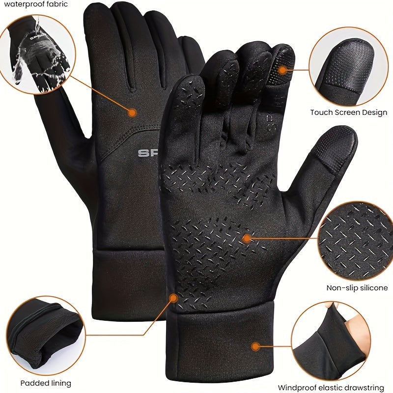 Warm Windproof Waterproof Gloves Touch Screen Outdoor