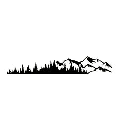 RV Side Body Window Bumper Sticker Mountain Tree Decal Decoration