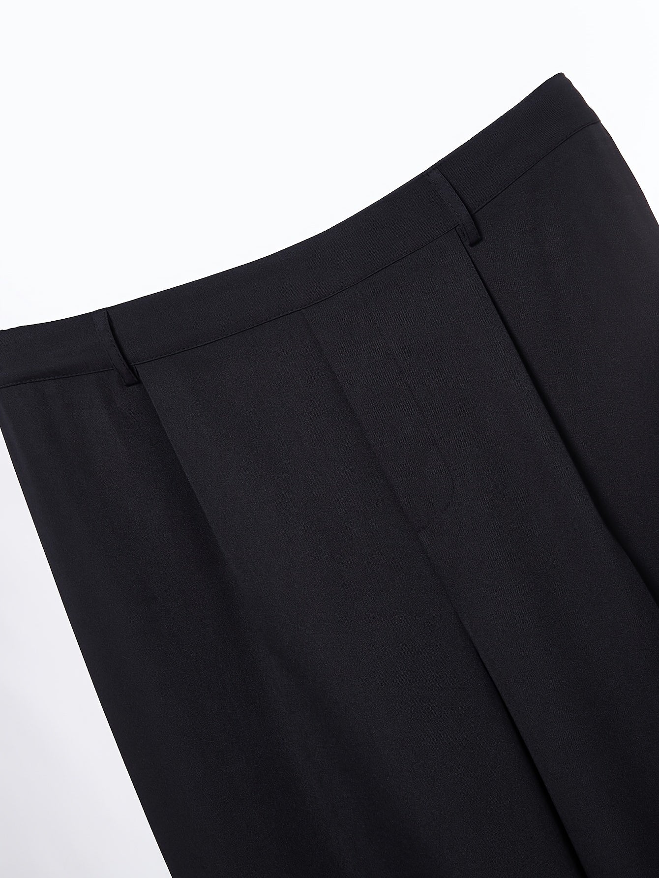 Women's Plus Solid Elastic High Rise Casual Pants
