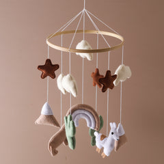 Baby Sheep & Star & Moon Bed Bell Crib Alpaca Theme Bed Bell