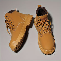 Men's High Top Lace Up Boots Casual Outdoor Shoes