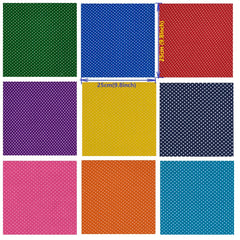12pcs Small Dots Pre Cut Fabric Patchwork Crafting Sewing