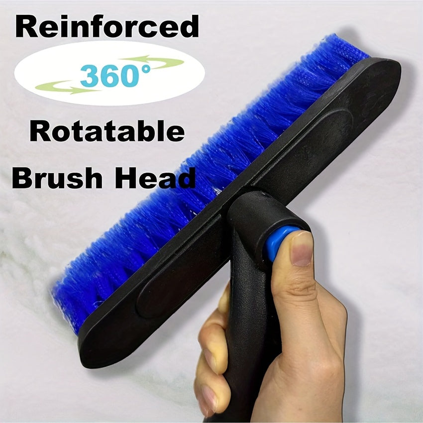 Extendable Snow Brush Ice Scraper Car Windshield Foam Grip 360 Pivoting Head
