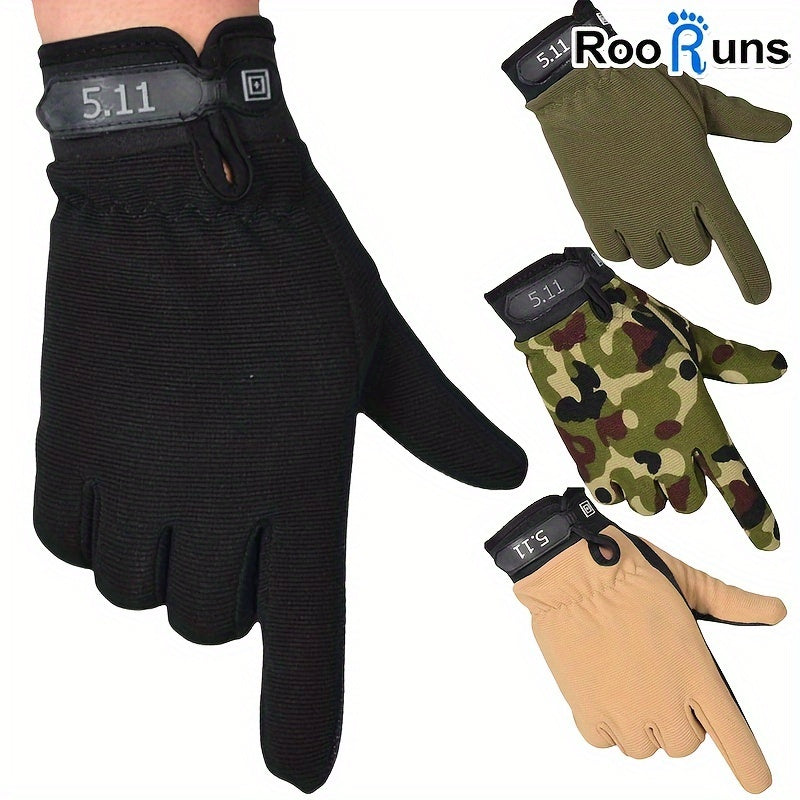 Men's Tactical Full Finger Gloves - Order a Size Up