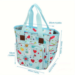 Portable Handheld Sewing Bag Large Capacity Yarn Storage Bag