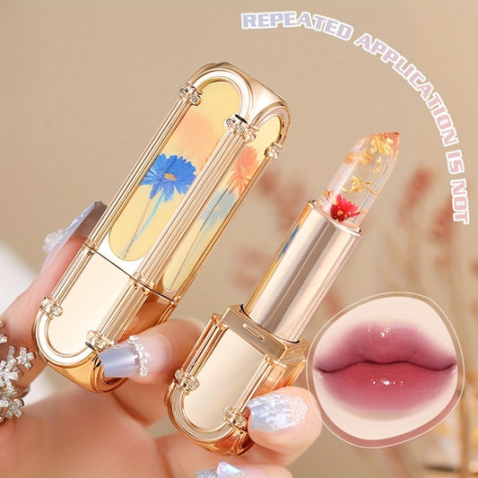 Long Lasting Jelly Lipstick Moisturizing Nourishing Lip Line Temperature Control