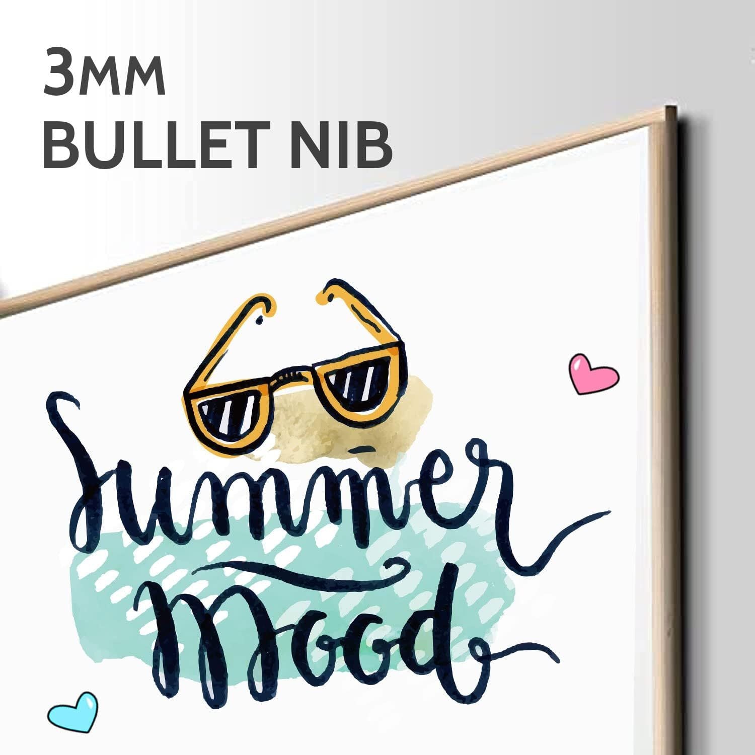 Chalk Markers 20 Pack 6mm Reversible Nib - Blackboards, Glass, Windows