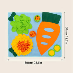 Rabbit Foraging Mat Toy for Pet Training and Feeding