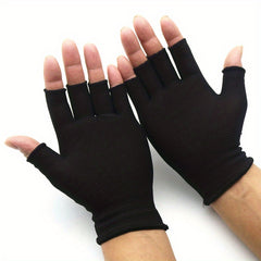 Fingerless Fishing Gloves for Sun Protection, Women Men, Durable, Cut-Resistant
