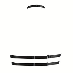 Sexy Hollow Out Harness Bra Metal Cage Gothic Chain Belt Bikini Belly Chain