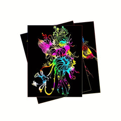 Magic Rainbow Scratch Paper Off Set Crafts Supplies for Kids
