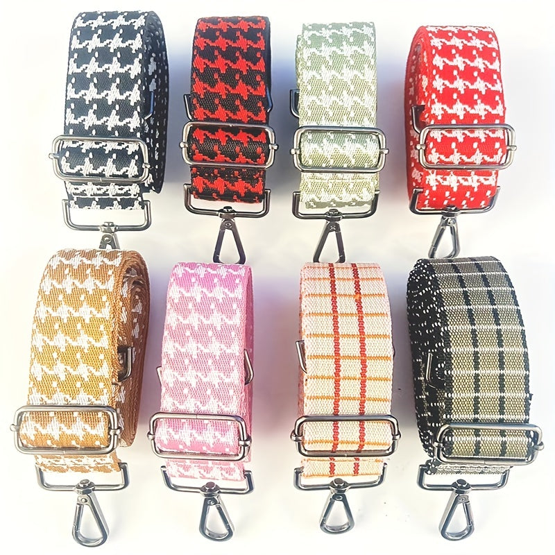 Houndstooth Pattern Bag Strap Lightweight Shoulder Strap