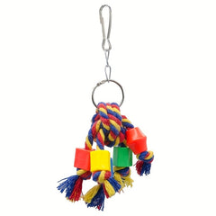 Parrot Chewing Toy with Beads & Rope