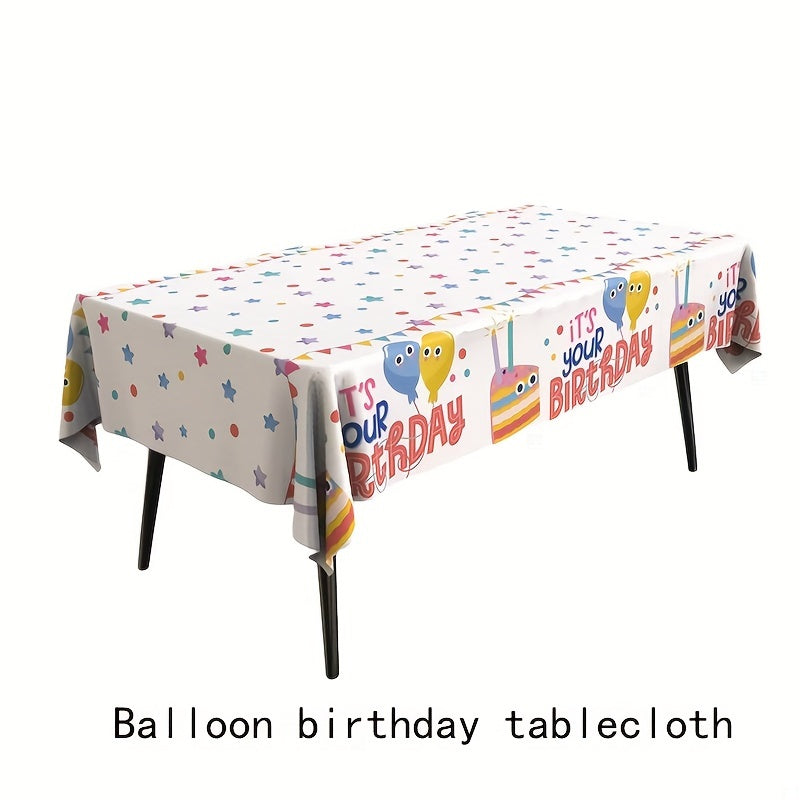 Birthday Tablecloth Waterproof Disposable Cartoon Tablecloth