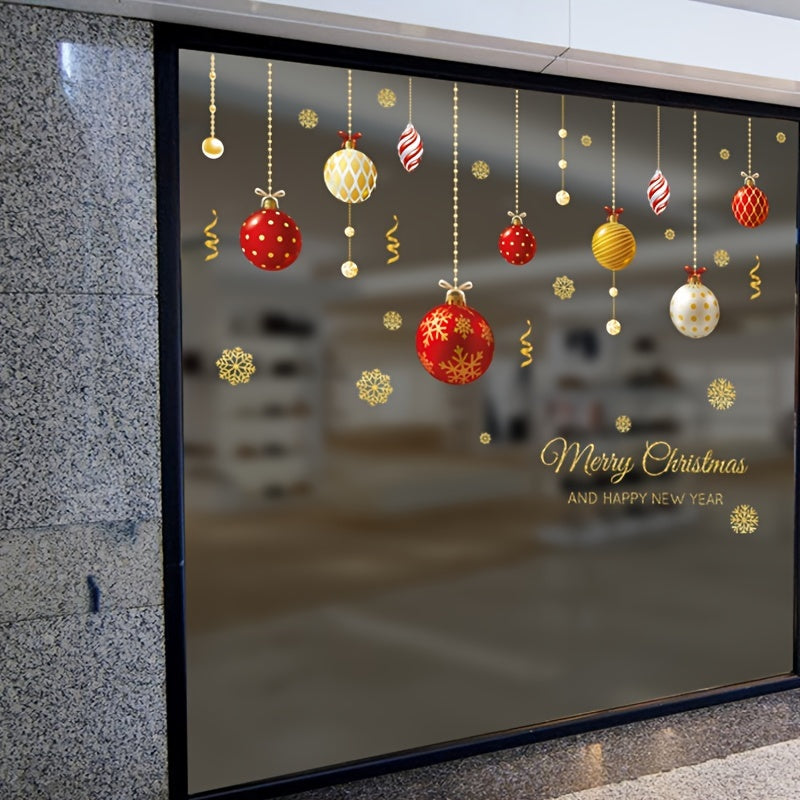 Christmas Window Sticker DIY Christmas Ball Decorations