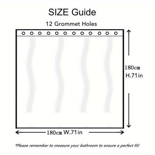 Waterproof Shower Curtain Liner with Magnets