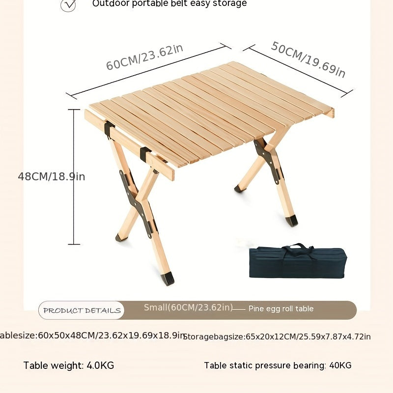 Portable Folding Table for Picnic Camping BBQ