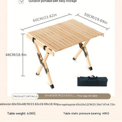 Portable Folding Table for Picnic Camping BBQ