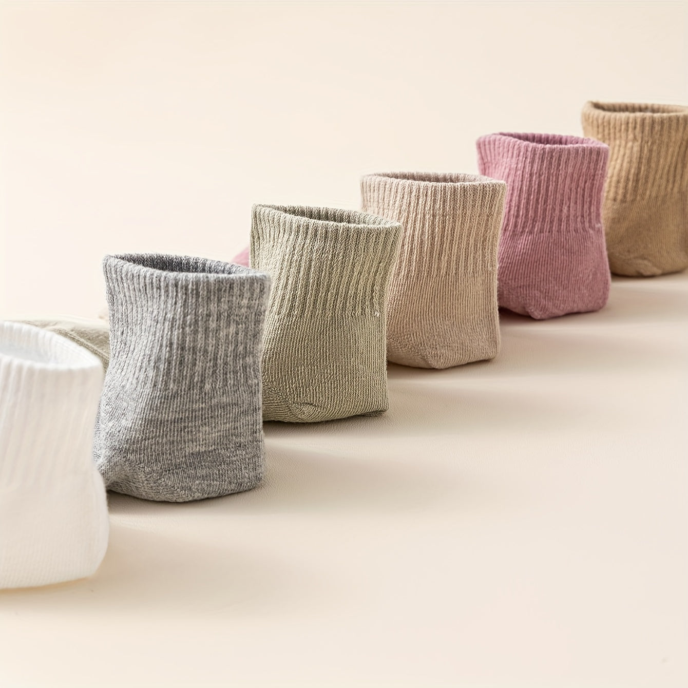 6 Pairs Solid Socks Comfy & Breathable Women's Stockings