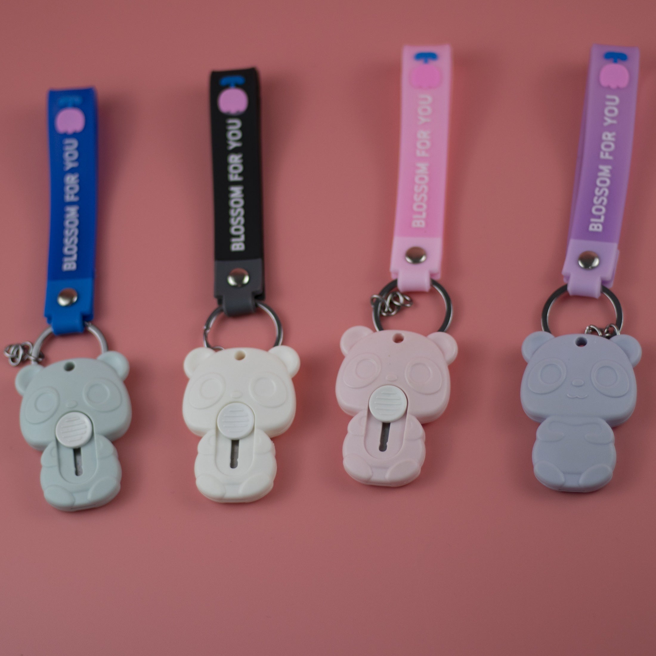 Mini Flower Graphics Bear Keychain Utility Knife for DIY Cutting