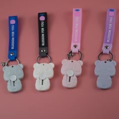 Mini Flower Graphics Bear Keychain Utility Knife for DIY Cutting