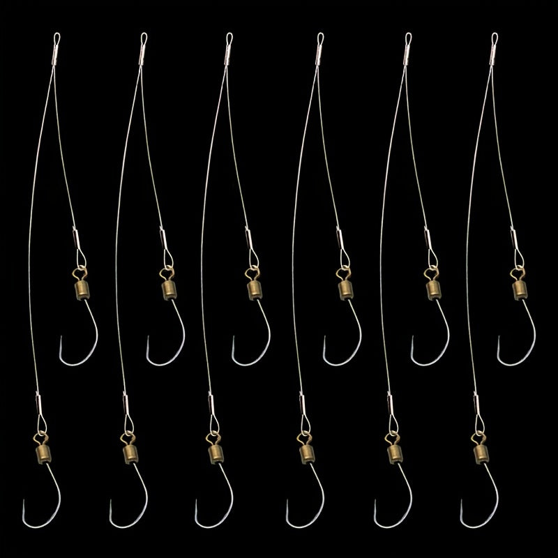 10pcs Heavy Duty Double Hook Fishing Rig for Saltwater Surf Fishing