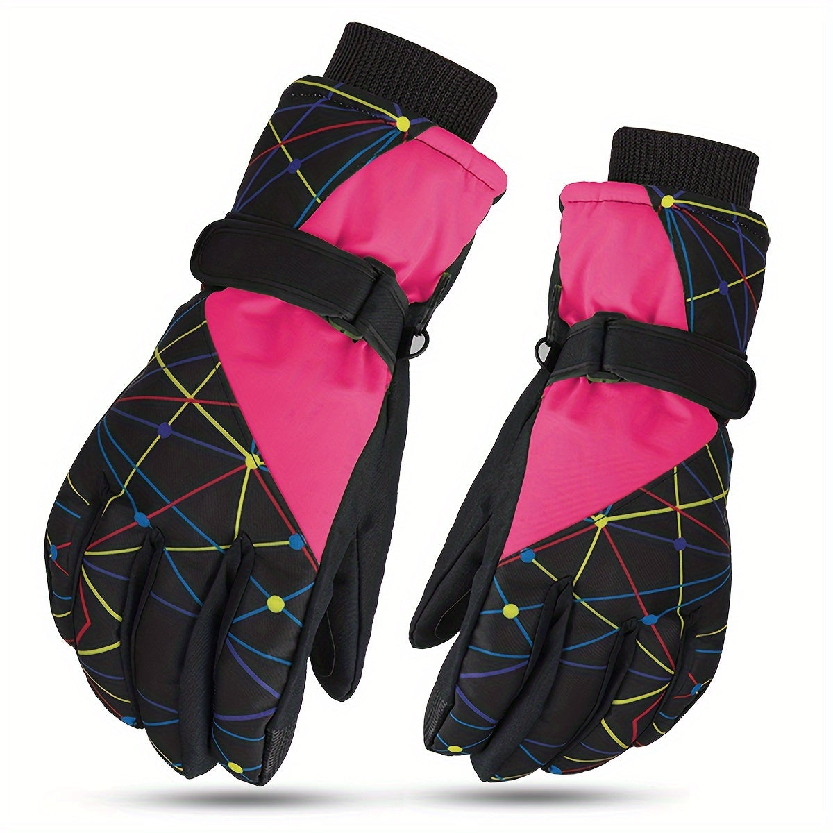 Kids Skiing Gloves Waterproof Windproof Snowboard Gloves