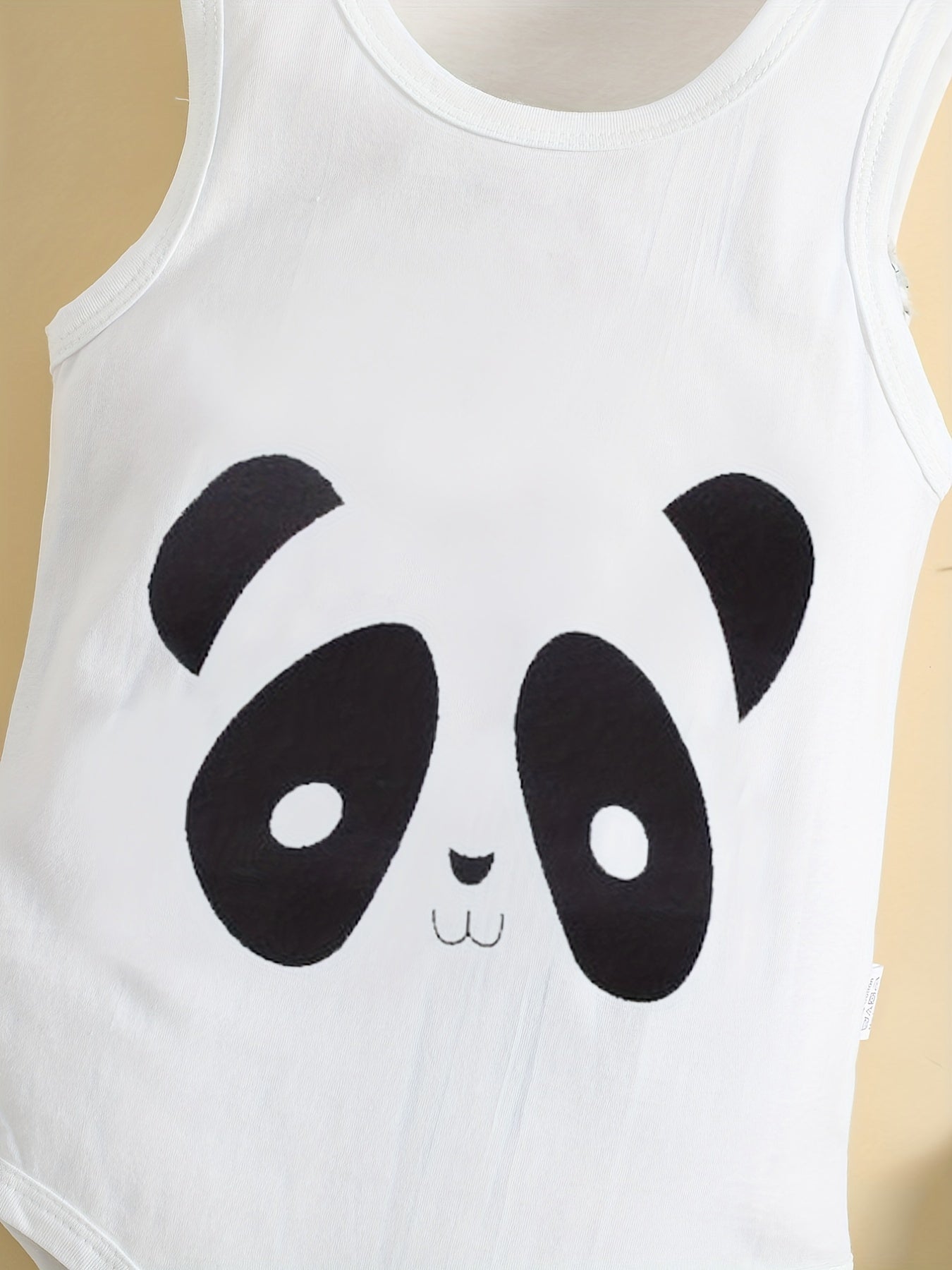 Panda Printed Cotton Romper for Baby Boys