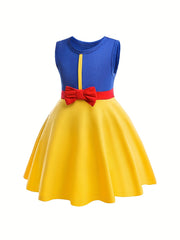 Girls Cartoon Princess Sleeveless Tank Dress Cosplay Costume Dress