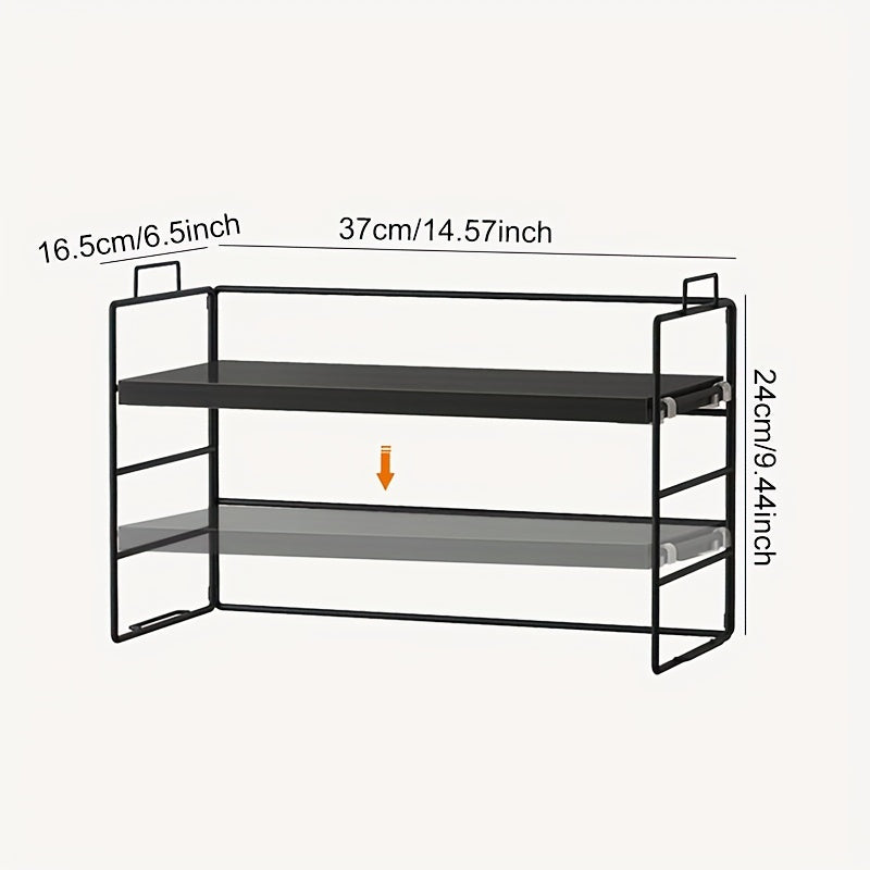 Desktop Rack Desk Storage Double Layer Shelf Office Dormitory Cosmetic Finishing