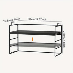 Desktop Rack Desk Storage Double Layer Shelf Office Dormitory Cosmetic Finishing