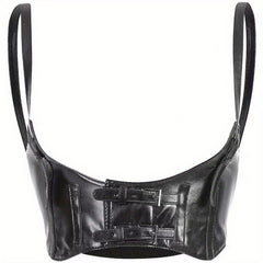 Y2K PU Leather Harness Belt Punk Waist Belt Corset for Women