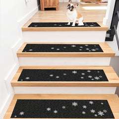 Classic Pattern Stair Treads Floor Stickers Rough Frosted Non-slip Self-adhesive