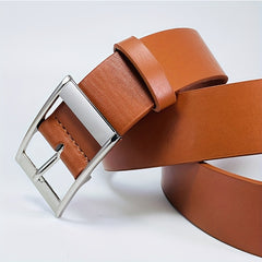 Men's Square Pin Buckle Belt For Denim Pants Jeans Casual Daily