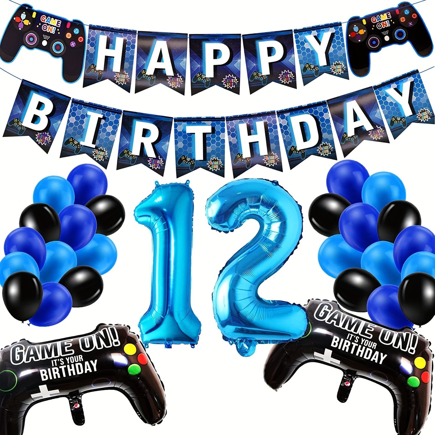 Game Controller Birthday Party Balloon Set