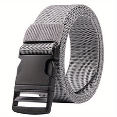 Nylon Plastic Buckle Belt Canvas Woven Belt for Men