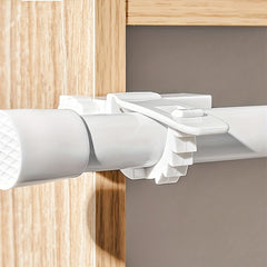 2pcs Curtain Rods Bracket Hanger Hooks - Wall Organizer for Home