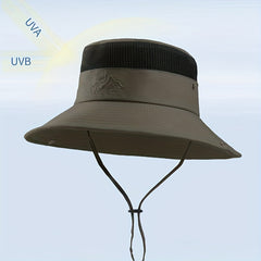 Breathable Mesh Top Bucket Hat for Outdoor Activities