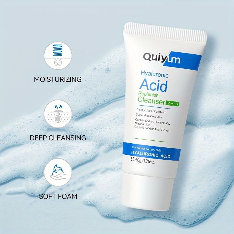 Hyaluronic Acid Cleanser 50g Gentle Face Wash Control Brighten Skin Tone