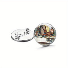 Men's Cartoon Brooch, Character Pin