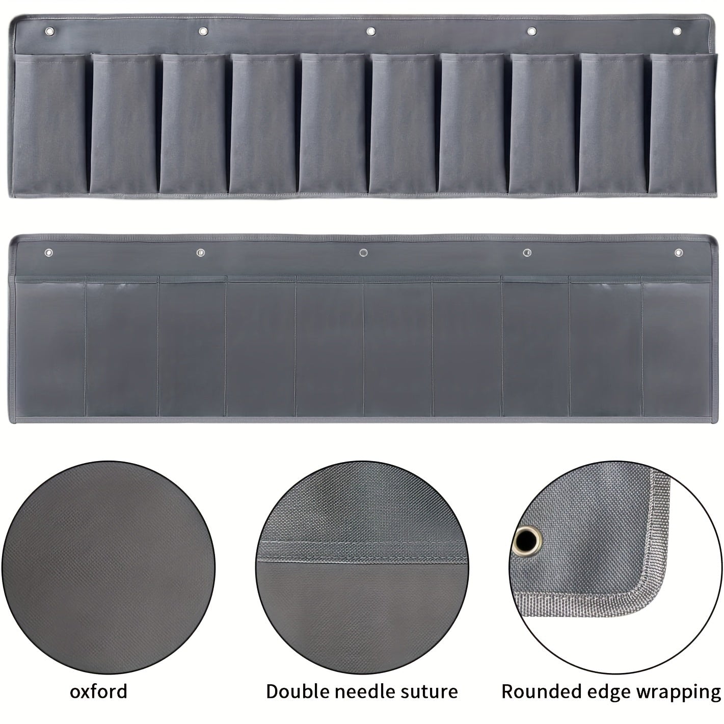 RV Shoe Pockets Hanging Bedside Storage Organizer with Sturdy Hooks