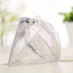 6pcs Artificial Diamond Plastic Boxes Packaging Box for Christmas Decoration