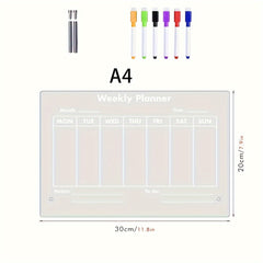 Acrylic Weekly Planner Message Board