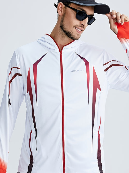 Men's Outdoor Hooded Jacket Quick Dry Gym Sports Coat