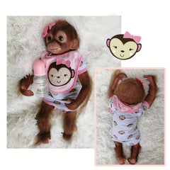 Reborn Toddler Doll Soft Touch Realistic Monkey Gift