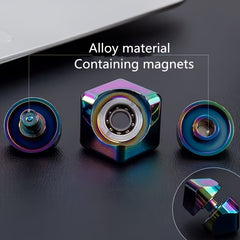 Red Iridescent Spinner Cube High Speed Bearing Relax Fidget Toy