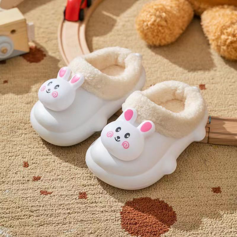 Kids Warm Bunny Slippers Home Shoes for Winter