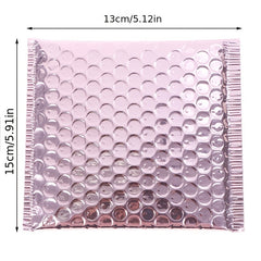 10pcs Rose Aluminized Bubble Envelopes