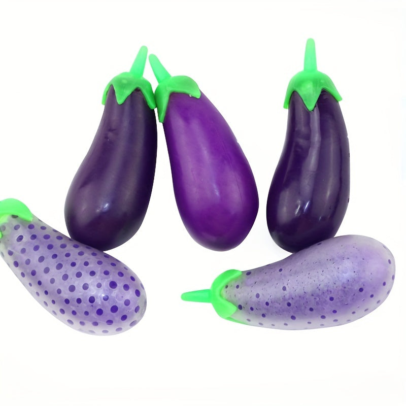 Stretchy Sand Filler Eggplant Squeeze Fidget Toy